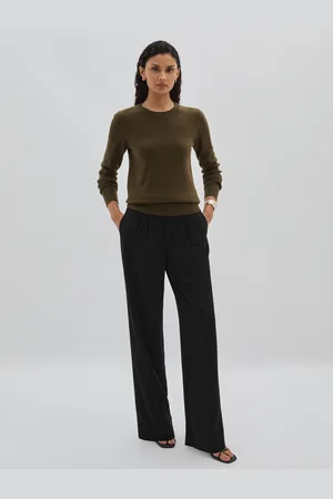 Paige High-Rise Twill Trousers AU 10