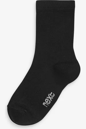 Next Black 7 Pack Bamboo Rich Socks 6-8.5 Jnr