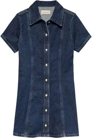 Calvin Klein Double Breasted Denim A-Line Dress 12 Years (152cm)