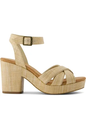 TOMS Natural Majorca Suede Strappy Sandals AU 9 (EU 40)