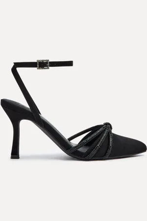 Linzi Deanna Court Heels With Diamante Knot Detail AU 7 (EU 38)