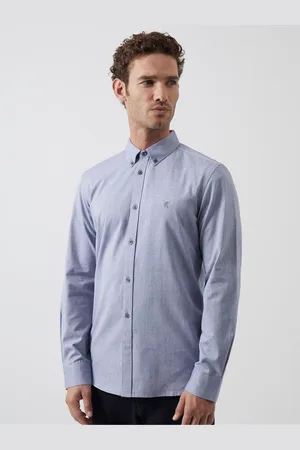 French Connection 100% Cotton Oxford Long Sleeve Shirt L