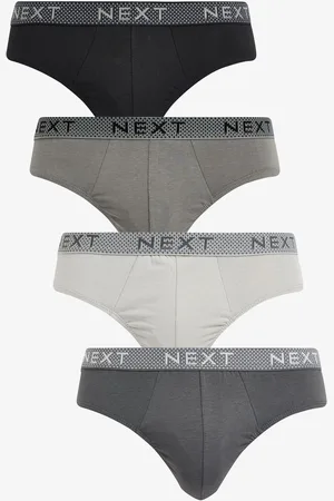 Next Grey Mixed 4 pack Cotton Rich Briefs M