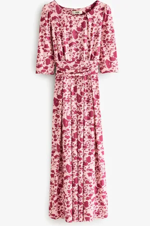 Jolie Moi Goldie 3/4 Sleeve Jersey Maxi Dress AU 14