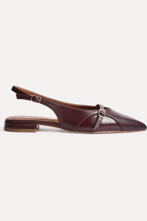 Linzi Prague Pointed Toe Ballet Flats With Buckle Detail AU 8 (EU 39)