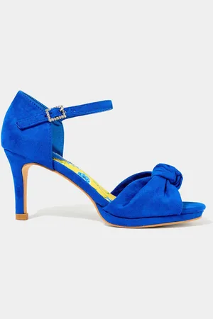 Joe Browns Blue Knotted Open Toe Ankle Strap Heels AU 6 (EU 37)