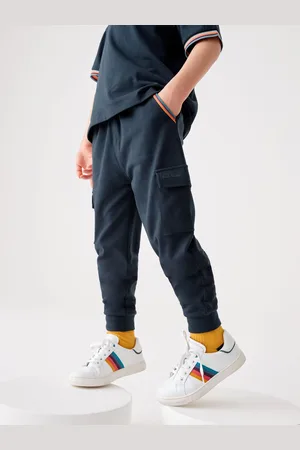 Paul Smith Boys Navy Artist Stripe Cargo Joggers 7
