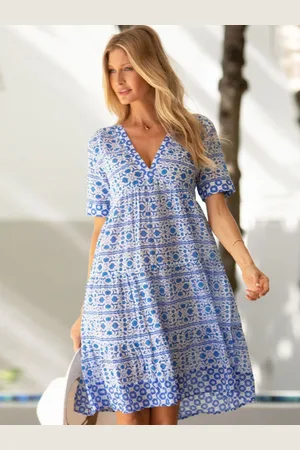 ASPIGA Santorini 100% Cotton Dress XS