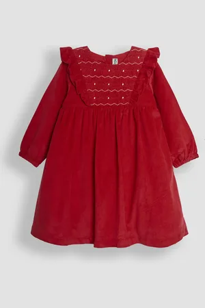 JoJo Maman Bébé Cord Smocked Frill Party Dress 5