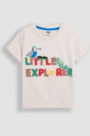 JoJo Maman Bébé Natural Little Explorer Puff Print T-Shirt 6