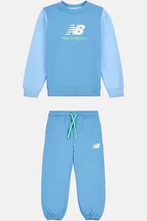 New Balance Blue Kids 100% Cotton Crew Top & Joggers Set 1.5