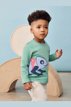 JoJo Maman Bébé Khaki Chameleon 100% Cotton Appliqué Top 6