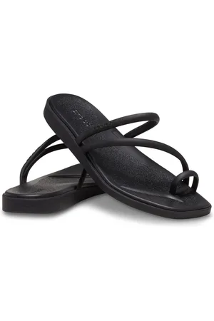 Crocs Black Miami Toe Loop Sandals AU 9 (EU 39.5)