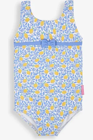 JoJo Maman Bébé Blue Lemon No Nappy Swimsuit 3