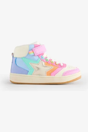 Little Bird Multi Rainbow Star Hi-Top Trainers AU 12 (EU 30.5)