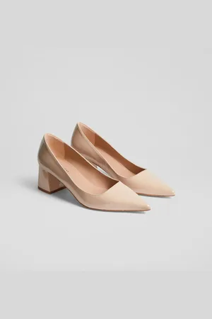 LK Bennett Sloane Patent Leather Block Heel Courts AU 6 (EU 37)