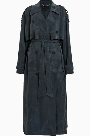 AllSaints AllSaints Blue Linnie Trench Coat S