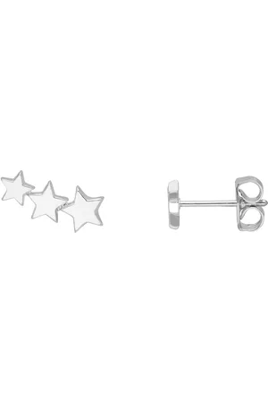 ESTELLA BARTLETT Silver Trio Star Ear Studs One