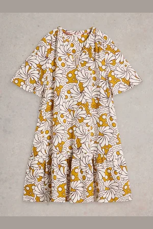 White Stuff Otto Linen Blend Dress AU 12