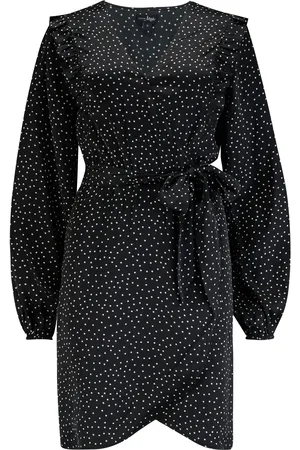 Pour Moi Kira Frill Detail Long Sleeve Wrap Dress AU 16