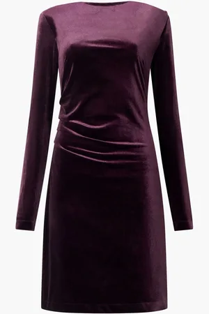 French Connection Viola Velvet Long Sleeve Bodycon Dress S