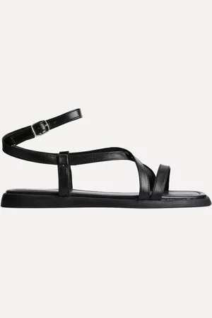Linzi Black Valor Strappy Gladiator Flat Sandals AU 9 (EU 40)
