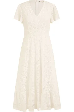 Yumi Lace Midi Skater Dress AU 12