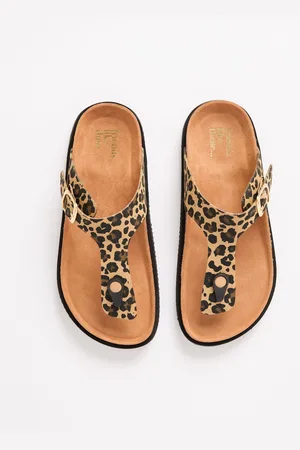 Friends Like These Animal Toe Thong Comfort Footbed Flat Sandals eu42uk8