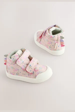 Next Multi Dinosaur Standard Fit (F) Touch Fasten Strap High Top Washable Trainers AU 11 (EU 29)