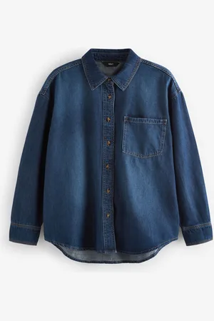 Next Relaxed Denim Shirt L Reg