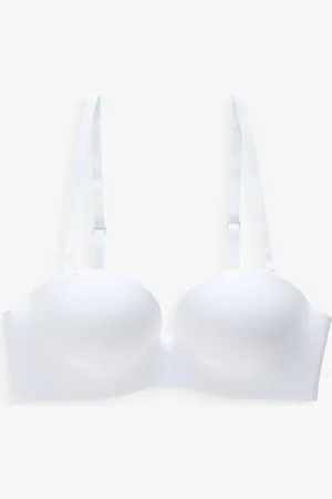 Boux Avenue White Strapless Bra 38 C