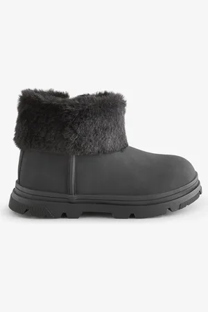 Schuh Cherry Faux Fur Black Boots AU 5 (EU 22)