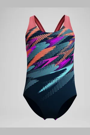 Speedo Blue Digital Placement Splashback Swimsuit 15