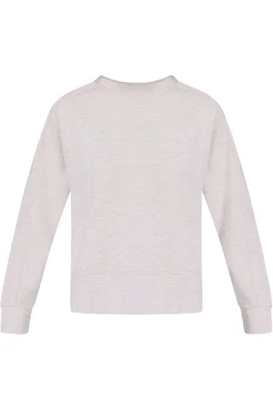 Sweaty Betty Cream Wind Down Crew Neck Pullover Jumper xsmall