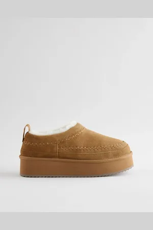 Next Forever Comfort Leather Cosy Borg Lined Slip-On Shoes AU 9 (EU 41)