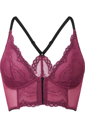 Gossard Purple Superboost Lace Deep V Bralet 36 DD