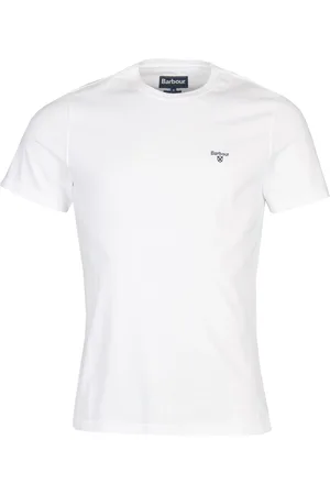 Barbour White Mens 100% Cotton Sports T-Shirt 3X-Large