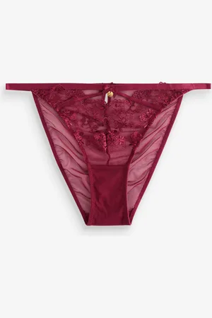 Boux Avenue Red Eliza Lace Briefs AU 8