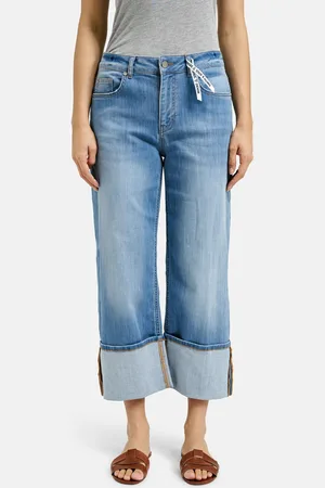 Smith & Soul Blue Straight Leg Jeans With Cuffs