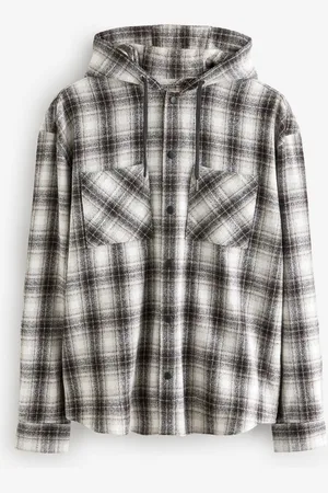 Next Check 100% Cotton Hooded Shacket Overshirt XL