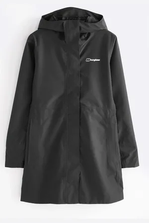 Berghaus Black Omeara Long Shell Waterproof Jacket AU 16