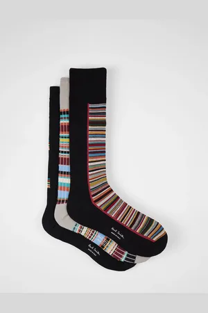 Paul Smith Printed Black Socks 3 Pack One