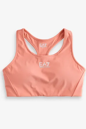 EA7 Emporio Armani Pink Logo Sports Bra M