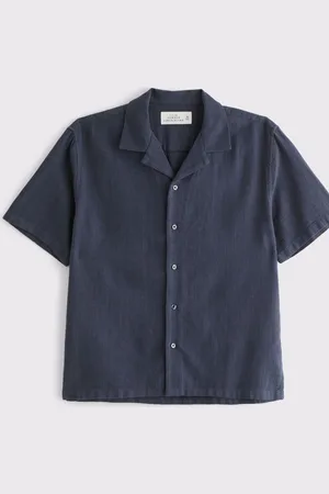 Abercrombie & Fitch Linen Short Sleeve Shirt xlarge