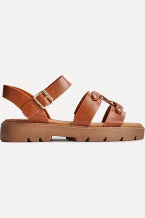 Linzi Brown Hattie Flatform Gladiator Studded Sandals AU 10 (EU 41)
