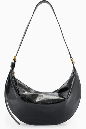 AllSaints AllSaints Black Half Moon Shoulder Bag One