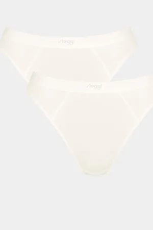 Sloggi EVER Ease White Tai Briefs 2 Pack S