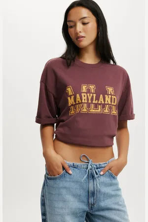 Cotton On Brown The Premium Boxy Graphic 100% Cotton T-Shirt L