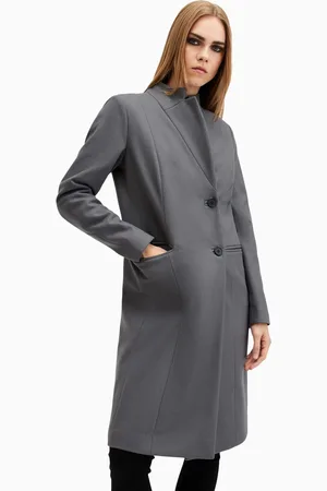 AllSaints AllSaints Grey Sidney Coat 14