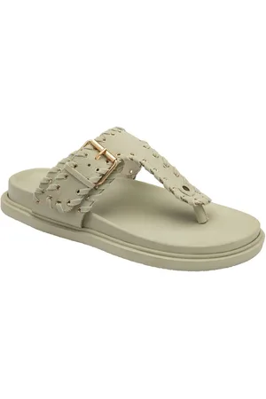 Dunlop Green Toe-Post Footbed Sandals AU 6 (EU 37)